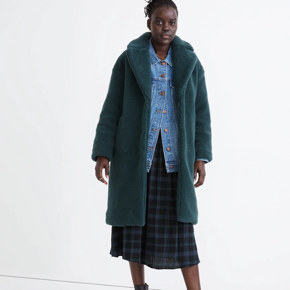 Madewell Sherpa Teddy Coat